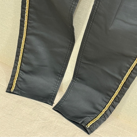 ASOS Denim Wax Coated Gold Chain Jeans 14 - Picture 4 of 12